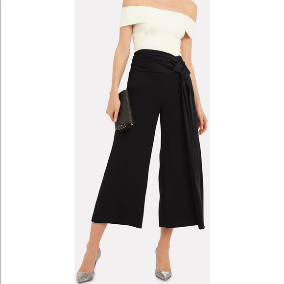Jonathan Simkhai High-Rise Wide-Leg cropped pant - Picture 1 of 5